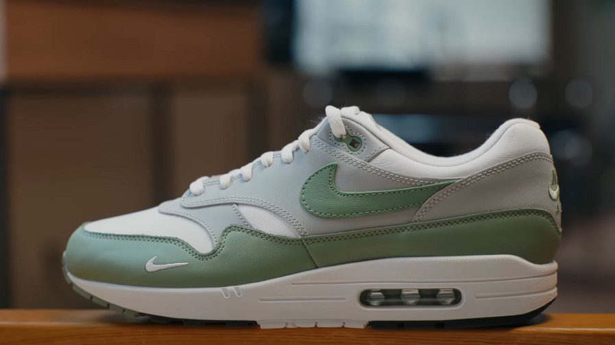image of sneakers with green