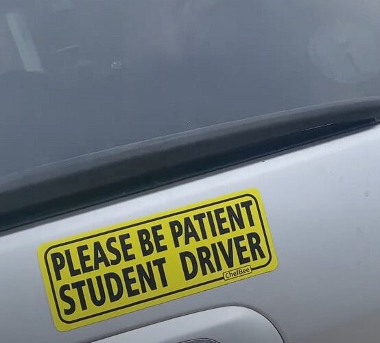 picture of the sticker for the student